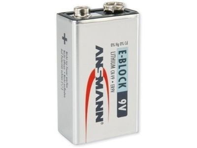 Ansmann E-Block 9 V-blokbatteri Litium 9 V 1 stk