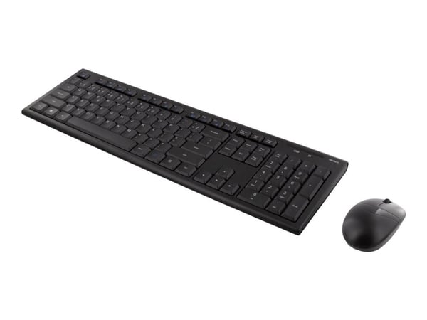 DELTACO TB-114-LT - Sats med tangentbord och mus - trådlös - 2.4 GHz - litauiska - svart
