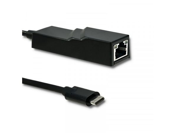 Qoltec - Nettverksadapter - USB-C 3.1 - Gigabit Ethernet x 1 - svart