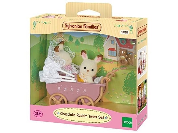 Sylvanian Families Chocolate Rabbit Twins Set