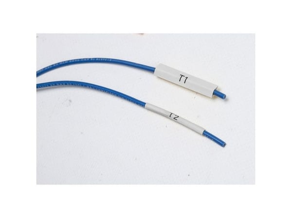 Brady PermaSleeve Marker B-342 - Polyolefin - svart på hvitt - Rull (1,12 cm x 2,1 m) (1 rull(er) hylser - for Brady BMP21, BMP21-LAB, BMP21-PLUS; ...