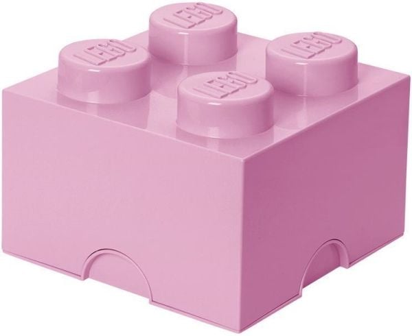 Lego Storage Brick 4 lys rosa