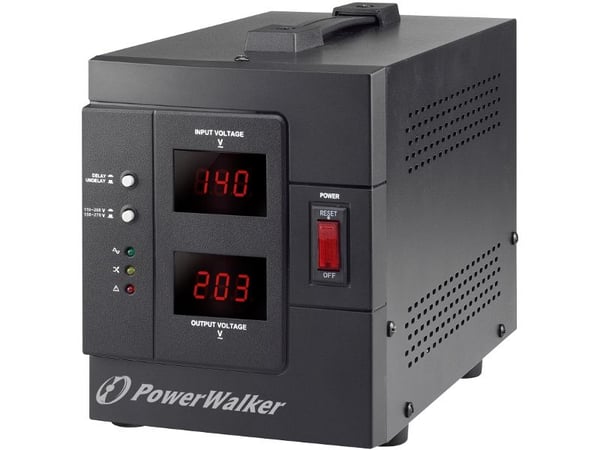PowerWalker AVR 1500 SIV FR - Automatisk strømregulator - AC 230 V - 1200 Watt - 1500 VA - output-stikforbindelser: 2 - lajittelu