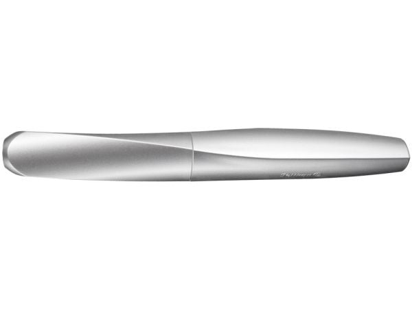 Pelikan 947101, Sølv, Innebygd påfyllingssystem, Rund spiss, Rustfritt stål, Medium, Boks