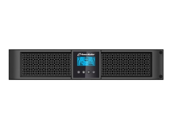 PowerWalker VI 3000RT LCD - UPS - AC 220/230/240 V - 2.7 kW - 3000 VA - 9 Ah - RS-232, USB - utgångskontakter: 9 - 2U - 19" - svart