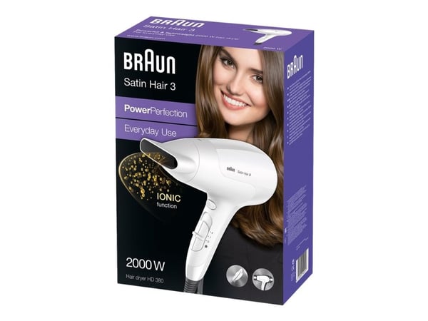 Braun Satin Hair 3 HD 380 PowerPerfection - Hiustenkuivaaja