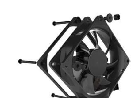 Noiseblocker BlackSilentPro P-1, Fan, 8 cm, 1500 RPM, 15,4 dB, 17,2 cfm, Svart