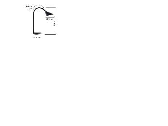 Unilux SOL, Blå, Elastomer, Metall, Plast, Kontor, 1 ampuller, 4 W, LED