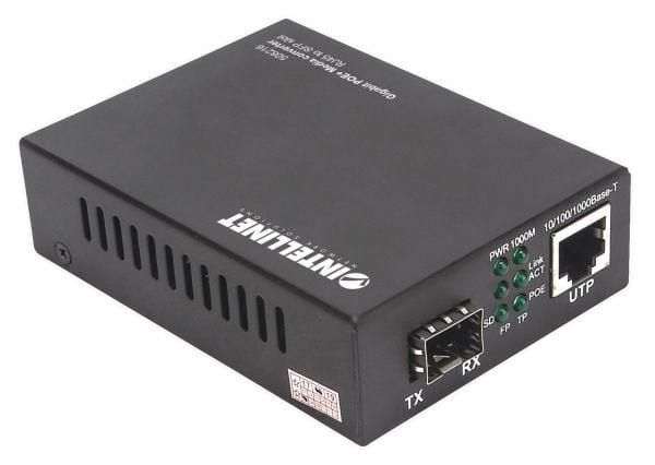 Intellinet 508216, 1000 Mbit/s, 1000Base-T, IEEE 802.3, IEEE 802.3ab, IEEE 802.3af, IEEE 802.3at, IEEE 802.3u, Gigabit Ethernet, 10,100,1000 Mbit/s...