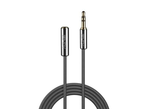 Lindy 35326, 3.5mm, Hankjønn, 3.5mm, Hunkjønn, 0,5 m, Antrasitt
