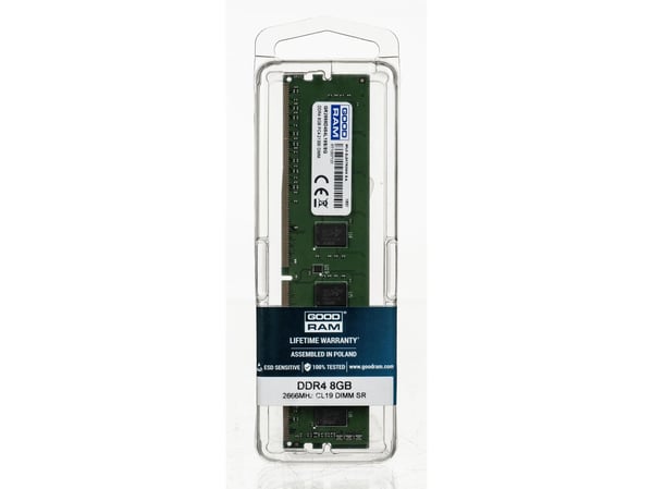 GOODRAM - DDR4 - modul - 8 GB - DIMM 288-pin - 2666 MHz / PC4-21300 - CL19 - 1.2 V - ikke-bufret - ikke-ECC