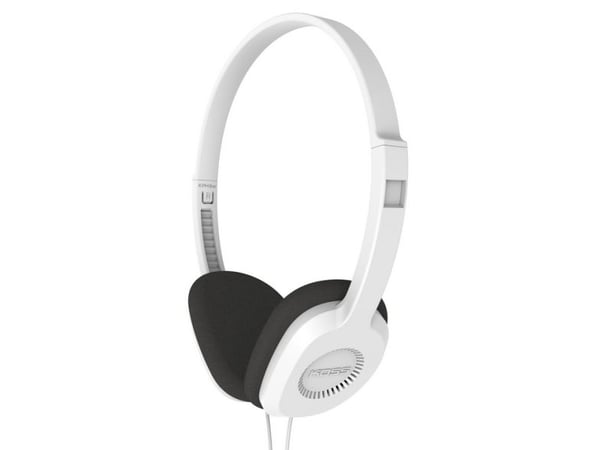 Koss KPH8 - Hodetelefoner - on-ear - kablet - 3,5 mm jakk - hvit