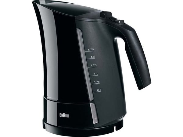 Braun WK 300, 1,6 L, 2200 W, Musta, Veden tason ilmaisin, Ylikuumenemissuoja, Suodatus