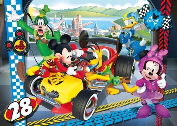 Clementoni SuperColor - Disney Mickey and The Roadster Racers - puslespill - 104 deler