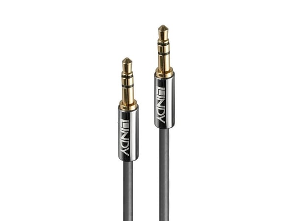 Lindy 35322, 3.5mm, Hankjønn, 3.5mm, Hankjønn, 2 m, Antrasitt