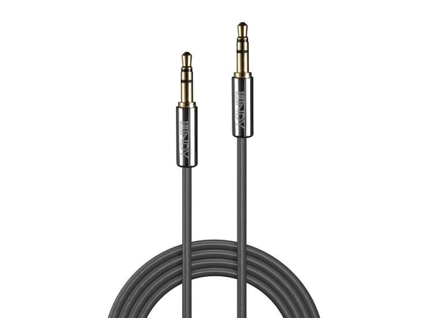 Lindy 35322, 3.5mm, Hankjønn, 3.5mm, Hankjønn, 2 m, Antrasitt