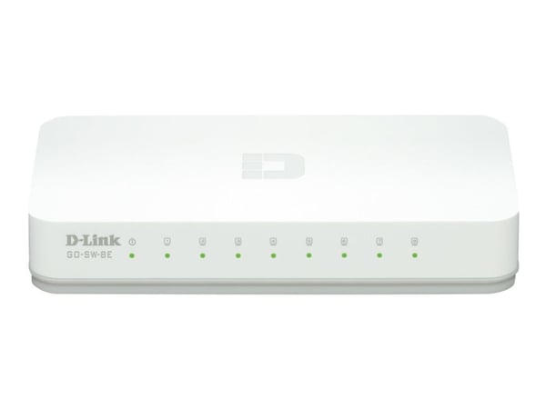 D-Link GO-SW-8E/E, Hallitsematon, Fast Ethernet (10/100), Täysin kaksipuolinen
