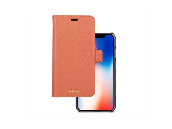 dbramante1928 New York - Lommebok for mobiltelefon - Saffiano-lær - rustrosa - for Apple iPhone XS Max