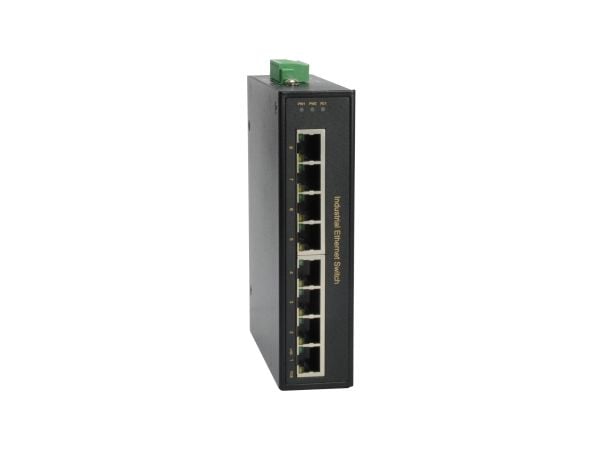 LevelOne IFP-0801 - Switch - 8 x 10/100 (4 PoE+) - stasjonær, DIN-skinnemonterbar, veggmonterbar - PoE+ (126 W) - DC-strøm