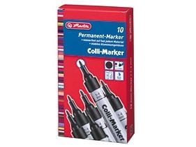 Herlitz 08860603, Musta, Musta, Harmaa, Alumiini, 10 kpl