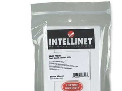 Intellinet 163293, Hvid, Konventionel, Universel, Keystone modul, 70 mm, 114 mm