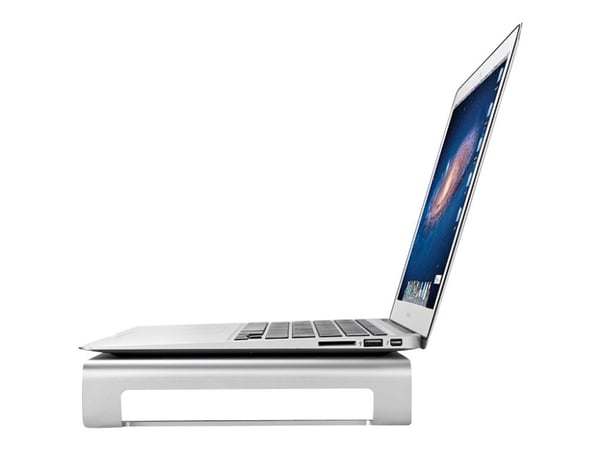 desire2 Universal Riser Stand - Stativ - for skjerm / notebook / skriver - eloksert aluminium - sølv - skrivebordsstativ