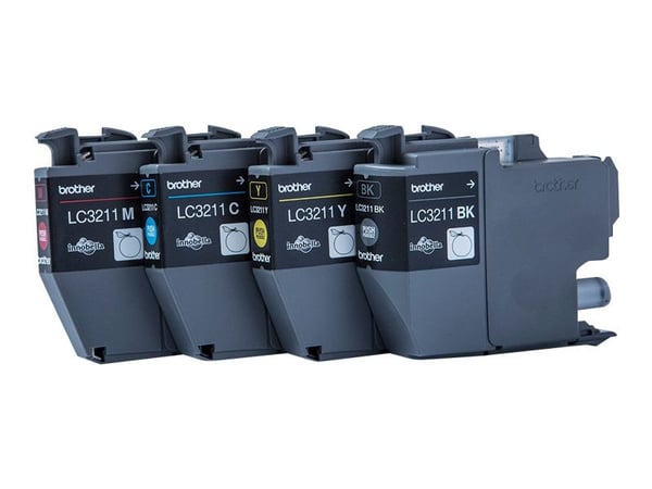 Brother LC3211 Value Pack - 4-pack - svart, gul, cyan, magenta - original - bläckpatron - för Brother DCP-J572DW, DCP-J772DW, DCP-J774DW, MFC-J890D...