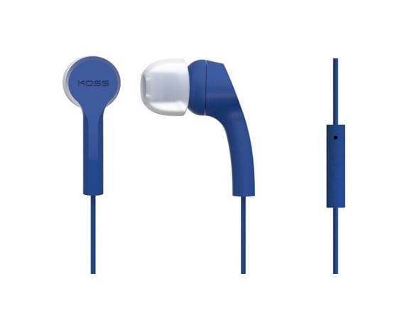 Koss KEB9i, Kabel, 18 - 20000 hz, Samtal/musik, Hörlurar, Blå