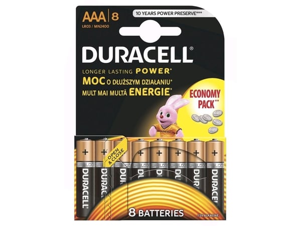 Duracell Ultra Power MX2400 - Batteri 8 x AAA - Alkalisk