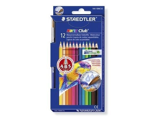 STAEDTLER Noris Club aquarell - Vannfargeblyant - assorterte farger (en pakke 12)