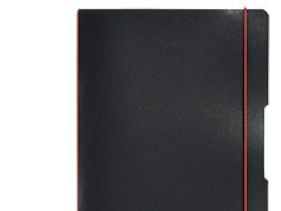 Herlitz my.book flex - Notisbok - A4 (210 x 297 mm) - 80 ark / 160 sider - hvitt papir - Lineatur 28, Linjering 27 - svart perm - polypropylen (PP)