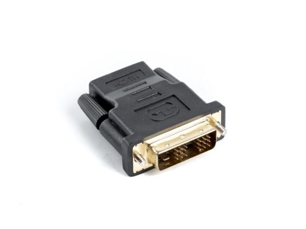 Lanberg - Video adapter - DVI-D hann til HDMI hunn - svart - tommelskruer