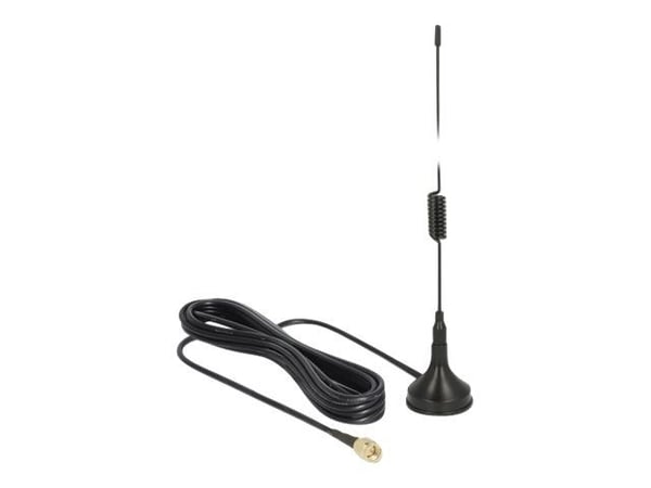 DeLOCK 89613, Ulkona, Musta, Mono, 2,5 m, 900 - 1800 MHz, 2 dBi