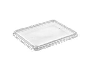 Plastlåg 5227-4 231x183x18 mm Lavt APET Klar til 2227 serien - (karton á 372 stk.)
