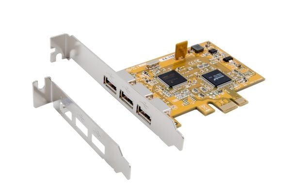 Exsys EX-11053 - USB-sovitin - PCIe lavprofil - USB 2.0 x 3 - USB 2.0 x 3