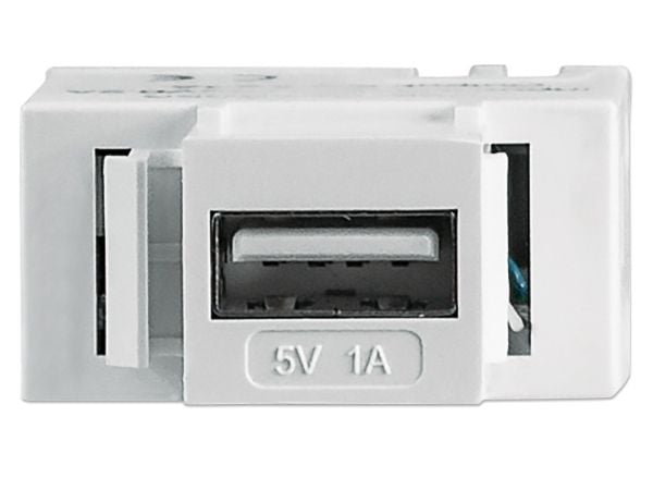 Intellinet 772167, Platt, Vit, USB A, Terminal, Honkoppling, -10 - 40 ° C