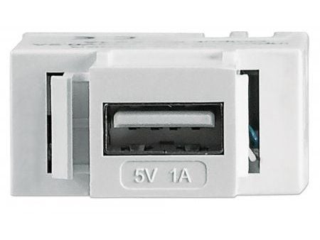Intellinet 772167, Tasainen, Valkoinen, USB A, Pääte, Naaras, -10 - 40 °C
