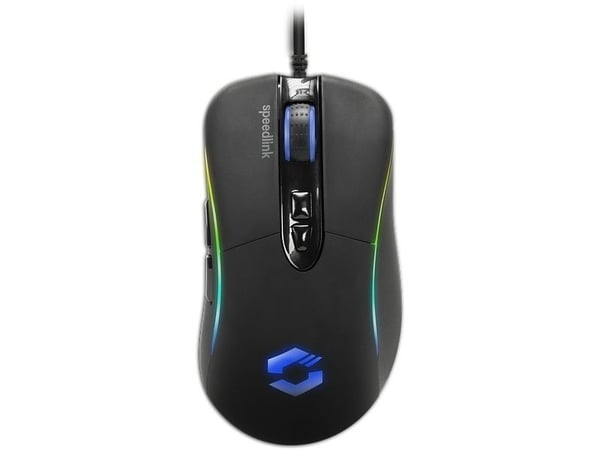 SPEEDLINK SICANOS RGB Gaming - Mus - optisk - 7 knapper - kablet - USB - svart