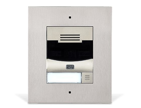 2N IP Solo - IP-porttelefonstation - kabelansluten - 10/100 Ethernet - zink