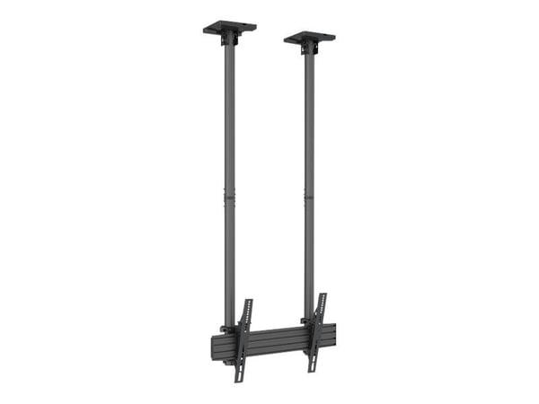 Multibrackets M Pro Series - Monteringssett (tippearm) - aluminium, stål - svart - skinnemontering (en pakke 2)