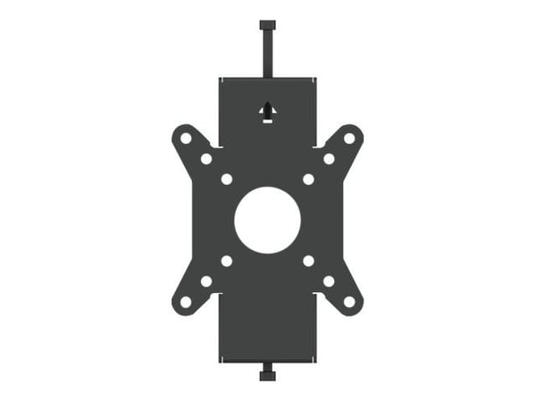 Multibrackets 6300, Kiinnike, Musta, Terästä, 20 kg, Pylväskiinnike, Pro 50/75/100