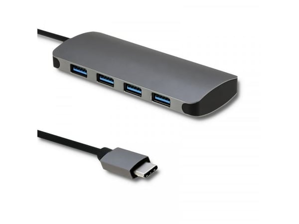 Qoltec - Hub - 4 x SuperSpeed USB 3.0 - stasjonær