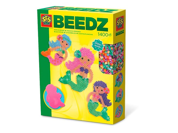 SES Creative Beedz Iron on beads mermaid, 1400 stykker, 5 år, Jente, Førskole, Flerfarget, 1400 stykker