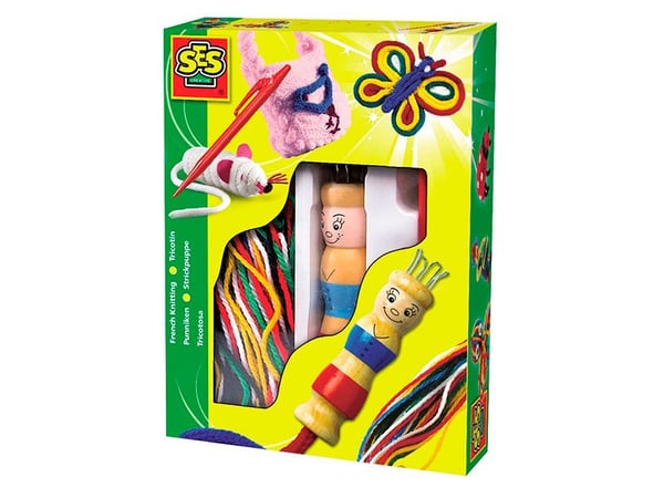 SES Creative Children''s French Knitting Kit, Lasten askartelusetti, 5 vuosi/vuosia, Puu, Monivärinen, 1 kpl
