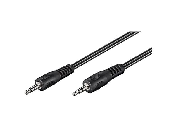 Goobay 50449, 3.5mm, Hankjønn, 3.5mm, Hankjønn, 2,5 m, Sort