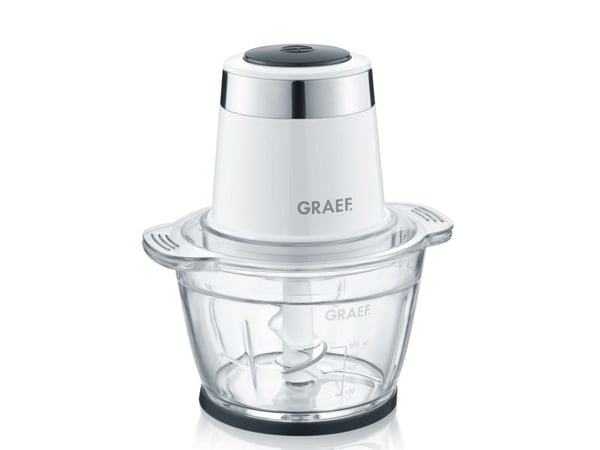 Graef CH501EU, 1 l, Hvit, Glass, Rustfritt stål, Knapper, 500 W