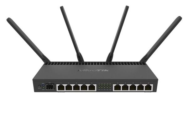 MikroTik RB4011iGS+5HacQ2HnD-IN - Trådløs ruter 10GbE - Wi-Fi 5 - Dobbeltbånd