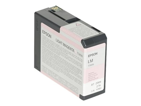 Epson T5806 - 80 ml - lys magenta - original - blekkpatron - for Stylus Pro 3800, Pro 3880