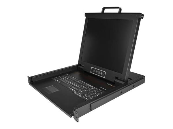 StarTech.com Rackmount KVM Console - Single-Port with 17" LCD Monitor - KVM-konsol med KVM switch - 1 porte - 17" - rackversion - 1280 x 1024 - 250...