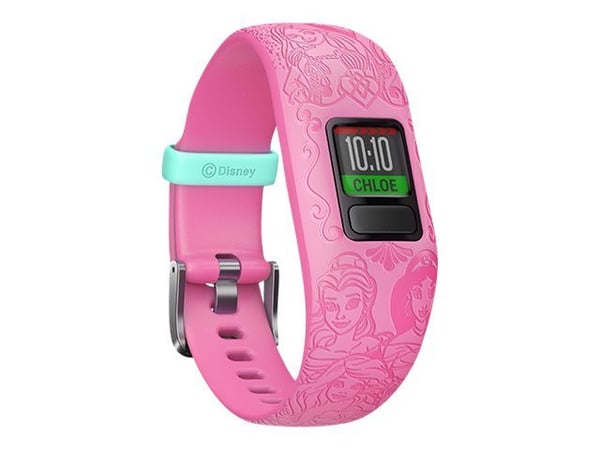 Garmin vívofit jr 2 - Disney Princess - aktivitetssporer med bånd - silikon - rosa - håndleddstørrelse: 130-175 mm - Bluetooth - 24.1 g